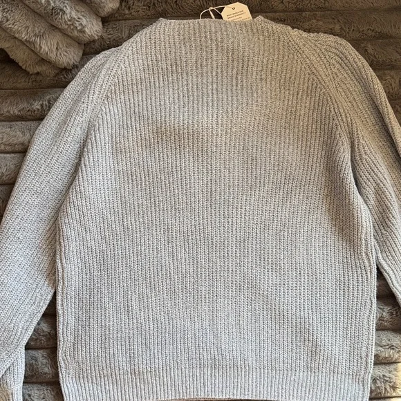 A Classy Chic Boutique Off-the-Shoulder Gray Sweater - Picture 9 of 9